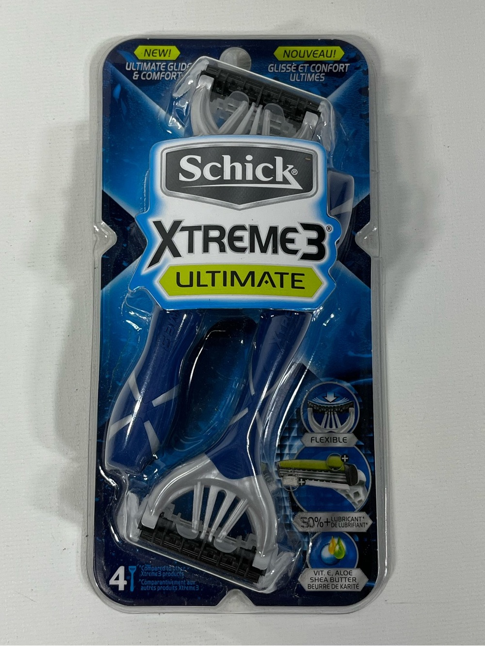 Schick Xtreme3 Ultimate 4-Count Razor Pack New